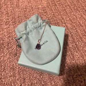 Tiffany’s Paloma Picasso 5 Carat Amethyst Drop Pendant in Sterling Silver